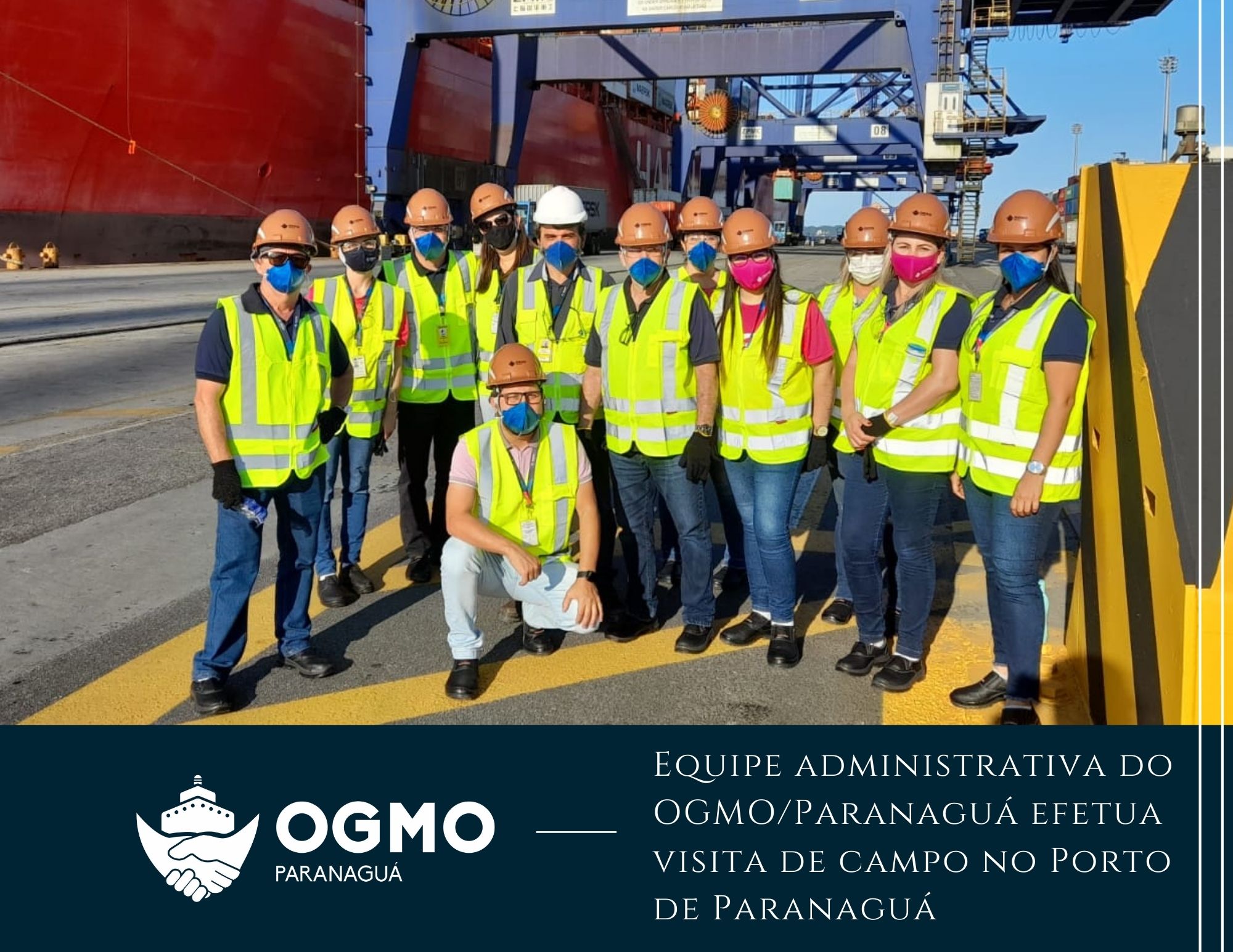 Equipe administrativa do OGMO/Paranaguá efetua visita de campo no Porto de Paranaguá